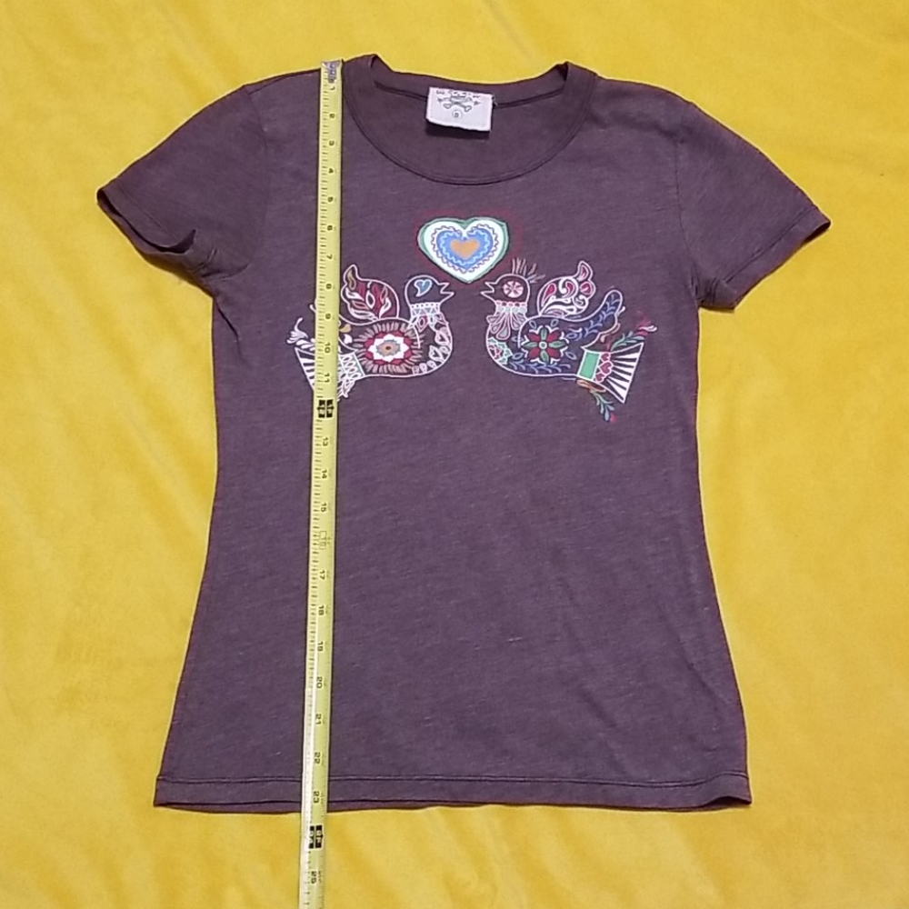 Scrapbook tee with birds - Picture 9 of 14